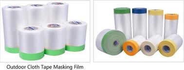 outdoor paper masking film, rice paper taped masking film, auto used pre-taped masking film, indoor masking film, cloth supplier