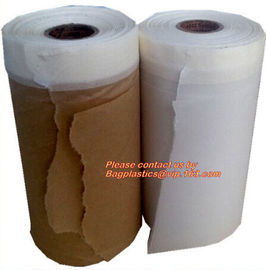 PAPER Adhesive Tape Masking Film For Car Painting, Speedy Mask - Indoor (2700mm) 20m with Masking Tape, RICE PAPER PAC supplier