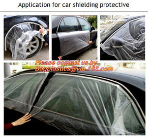 Car shielding protective film, Coreless auto paint masking film, Auto Paint Masking Film with Paper Core, HDPE Masking supplier