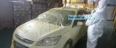 High quality transparent hdpe protective plastic auto paint film, Paintable Masking film for car mask,moverspray auto pa supplier