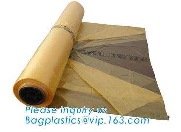 plastic auto paint masking film supplier 5*150m, plastic pe protective cushion material paint protection film, auto pol supplier