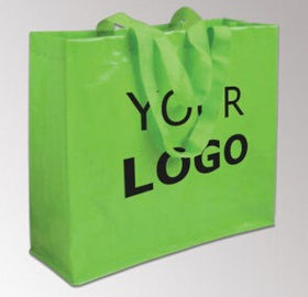 Promotional logo printed cheap reusable black pp woven shopping custom bags, PP Woven Bag Laminated Non Woven Shopping B supplier