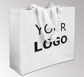 Promotional logo printed cheap reusable black pp woven shopping custom bags, PP Woven Bag Laminated Non Woven Shopping B supplier