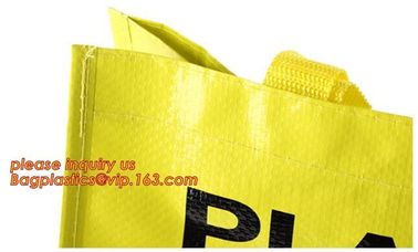 Supermarket Foldable Shopping Bag PP Woven Fabric Reusable Bag,Promotional Customized Printing PP Woven Shopping Bag supplier