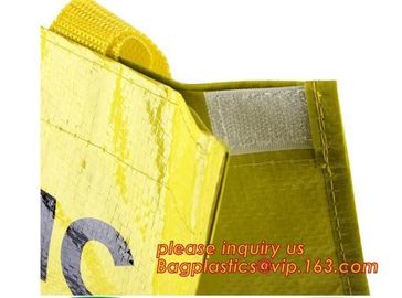 Supermarket Foldable Shopping Bag PP Woven Fabric Reusable Bag,Promotional Customized Printing PP Woven Shopping Bag supplier