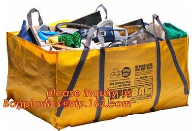 1000kg 2000kg PP New Rubbish Skip Garbage Bag,Flexible Container fibc bag for 4 tons,Eco friendly garbage dumpster Bag s supplier