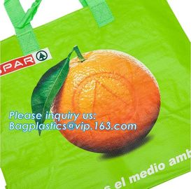 Wholesale Custom Printed Eco Friendly Recycle Reusable PP Laminated Non Woven Tote Shopping Bags,Reusable Recyclable Lam supplier