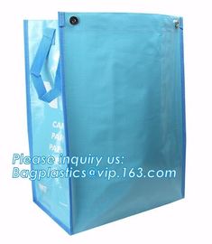 Reusable Eco Large PP Non Woven Shopping Grocery Tote Bag with Logo,Promotional Customized Printing PP Woven Shopping Ba supplier