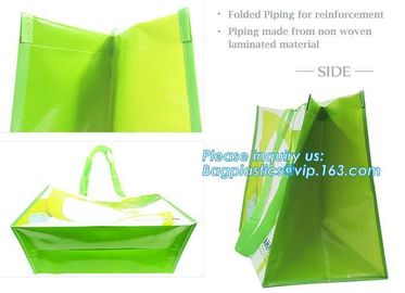 custom logo recycle plastic pp woven shopping tote carry bag,Customize cheap non woven vest shopping bags/disposable pp supplier