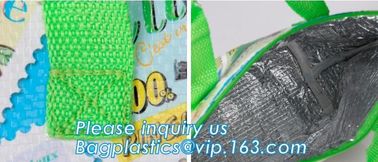 pp woven fabric bags, pp woven cooler bag, customized polyester material, non woven, oem silk screen printing, heat tran supplier