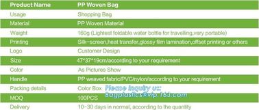 pp woven bag, silk screen, heat transfer, glossy film lamination, offset printing, pp weaved fabric, pvc, nulon, oem, pa supplier