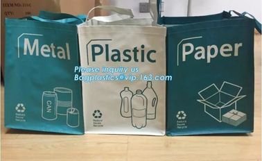 Factory custom recyclable folding laminated pp non woven bag shopping with heat transfer printing non woven fabric carry supplier