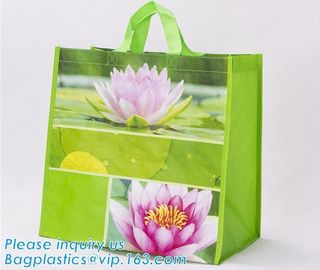 recycled pp woven laminated shopping bags glossy pp woven bags for advertising,ecofriendly pp lamination non woven shopp supplier