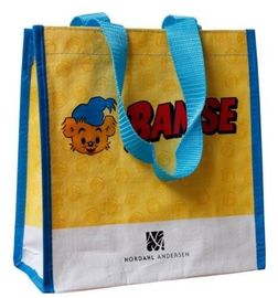 Promotional Cheap Polypropylene Die Cut Laminated TNT Tote PP Woven Shopping Bag,Europe Standard bopp Laminated China PP supplier