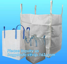 Custom design polypropylene woven jumbo bags big bag 1000kg for sand stone,U-type competitive price 100% PP breathable b supplier