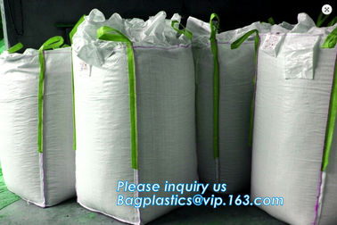 100% virgin PP woven big bag/jumbo bag FIBC for cement sand,super sacks 1000kg pp woven fabric big bags jumbo sand bag supplier