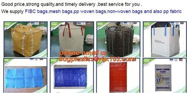 PP Single Belt Bags PP Double Belt bags PP Top Flap Ton Bags PP Top Skirt Container Bags PP Sand Bags PP Vegetable Ton b supplier