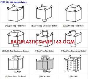 Jumbo bags PP Top Open Bags PP Inner Corner Bags PP Circular Ton Bags PP Single Belt Bags PP Double Belt bags PP Top Fla supplier