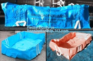 Construction waste skip bag FIBC garbage dumpster PP bulk bag,skip bag skip hop bag skip hop diaper bag, bagplastics,pac supplier