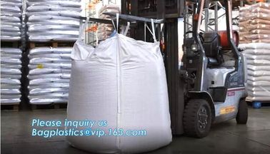 PP woven bulk big ton bag / jumbo bag for packing stone, fish meal,sugar,cement,sand,1 ton Custom PP Woven Big Bulk Jumb supplier