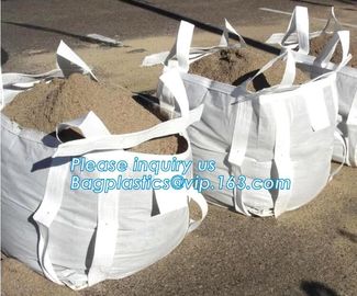 Durable plastic PP woven FIBC big jumbo bag for building material sand cement lime,super sacks 1000kg pp woven fabric bi supplier