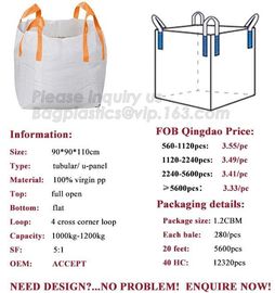 high quality recycling 1.5 ton pp woven big bulk bag for agricultural product,Polypropylene woven big bag / FIBC bulk ba supplier