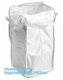 100% virgin polypropylene woven pp big bag bulk bag 1x1x1m for Israel,PP woven flexible big bag with baffle and brace in supplier