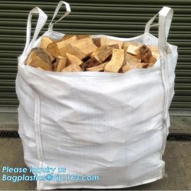 pp big bulk woven polypropylene bags wholesale geotextile sand bag,pp woven jumbo big bag for wood chip/ 1ton 2 ton wood supplier