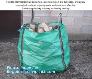 pp big bulk woven polypropylene bags wholesale geotextile sand bag,pp woven jumbo big bag for wood chip/ 1ton 2 ton wood supplier