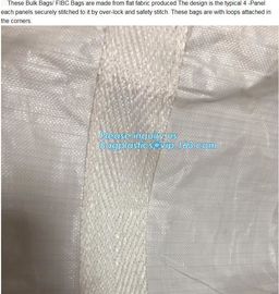 Sand Jumbo Bags,Ton Bag 1500kg /chinese made white pp woven knitted big ton bag,pp woven jumbo big bag for gypsum powder supplier