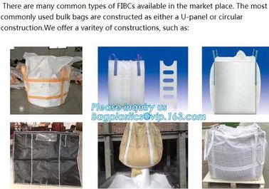 PP jumbo bag/ big bag/ton bag for sand, building material, chemical, fertilizer, flour , sugar,China factory directly bi supplier