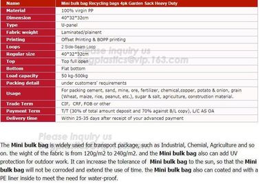 1500kg pp woven jumbo bag packing for sand and ore with high UV treated,PP Big bags/jumbo bags plastic scrap used pp big supplier