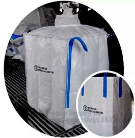 fully belted PP loop ton bag,PP Woven Bulk jumbo Bag used, pp jumbo bags supplier, PP BIG WHITE USED scrap, bagease, pak supplier