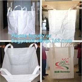 FIBC jumbo pp woven bag super big bag for cement or sand packing,FIBC bag Recycle Container 1 Ton PP Woven Jumbo Big Bag supplier