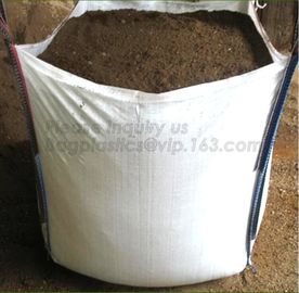 Big Fabric Raw Materials Bulk Bag Polypropylene Woven Sacks 1 Ton Tote Bags,Custom size fibc jumbo PP woven big bag supe supplier