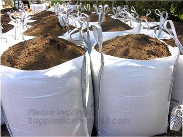 Big Fabric Raw Materials Bulk Bag Polypropylene Woven Sacks 1 Ton Tote Bags,Custom size fibc jumbo PP woven big bag supe supplier