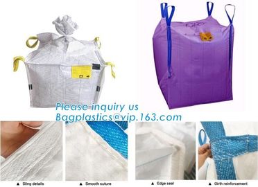 PP Woven Bag Big Bag with Open Top and Flat Bottom for Sand/Rock/Gravel,PP woven FIBC big jumbo bag for storing &amp; transp supplier