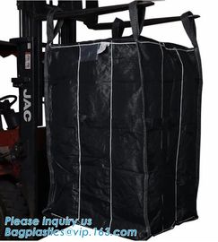 OEM 1 ton 2 ton PP woven big bags shipping jumbo bulk bag,High Quality 2 loops pp woven big bag,100% New Virgin Polyprop supplier