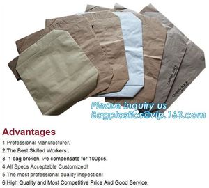 Top quality strong brown paper bags inner woven durable waterproof 25kg kraft paper bag china,Kraft paper Laminated PP W supplier