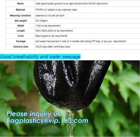Anti-UV Landscape Fabric PP Woven Agricultural Weed Control,PP Woven Landscape Fabric Garden Weed Barrier Mat, bagplasti supplier