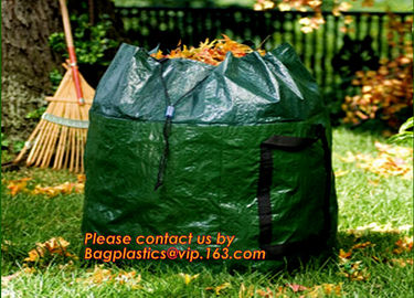 Plastic Garden Large Tip Bag,Self-standing Tip Sacks Make Yard Clean-up Easy,PP woven Garden Leaf Bag,Garden Sack, packs supplier