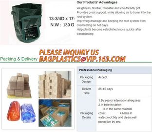 Garden grow bag potato grow bag murphy bag PE fabric,40 / 50 / 100 / 200/300gallon durable heavy duty potato grow bag supplier