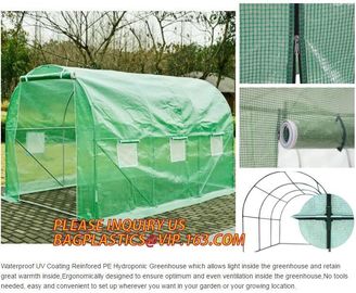 WATER PROOF UV COATING REINFORCED PE HYDROPONIC GREENHOUSE, PE WOVEN OUTER DOOR, Polytunnel Mini Tunnels Walk in Greenho supplier