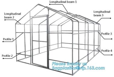 hdpe woven greenhouse film, plastic roof transparent cover for green house,Good services hot galvanized structure big wa supplier