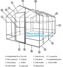 hdpe woven greenhouse film, plastic roof transparent cover for green house,Good services hot galvanized structure big wa supplier