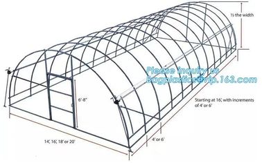 Garden Walk In 4 Shelves&amp; Reinforced PE Cover green houses,Agriculture Farm Commercial Plastic PE Film Multi Spans Green supplier