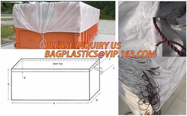 4mil 20yard open top drawstring dumpster container liners,Drawstring Dumpster Container Liner For Open Top Dumpster Cont supplier