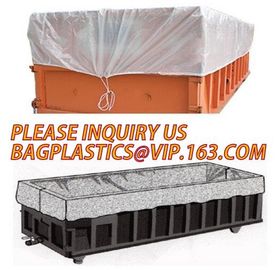 Large durable drawstring dumpster container liner for garbage disposable,dump truck liner |plastic bed liners for dumpst supplier