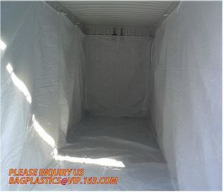 PE Dumpster Container Drawstring Liners,8 Mil Black Open Top Drawstring Dumpster Container Liners,Polyethylene roll-off supplier