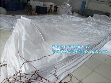 10 Mil Open Top Drawstring Roll Off Container Liners,4mil open top white drawstring dumpster container liners, bagplasti supplier